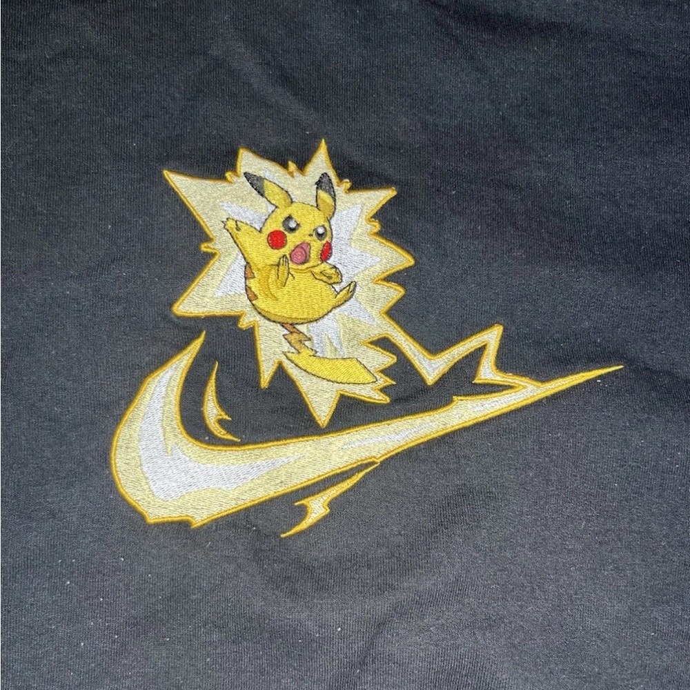 Pikachu Electric Pokemon black sweatshirt